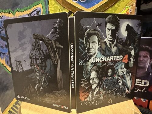 Uncharted 4: A Thief's End Limited Steelbook Edition PS4 + Game + Artbook - Picture 3 of 4