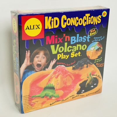 Kid Concoctions Mix'n Blast Volcano Dinosaur Play Set by Alex Toys -NEW