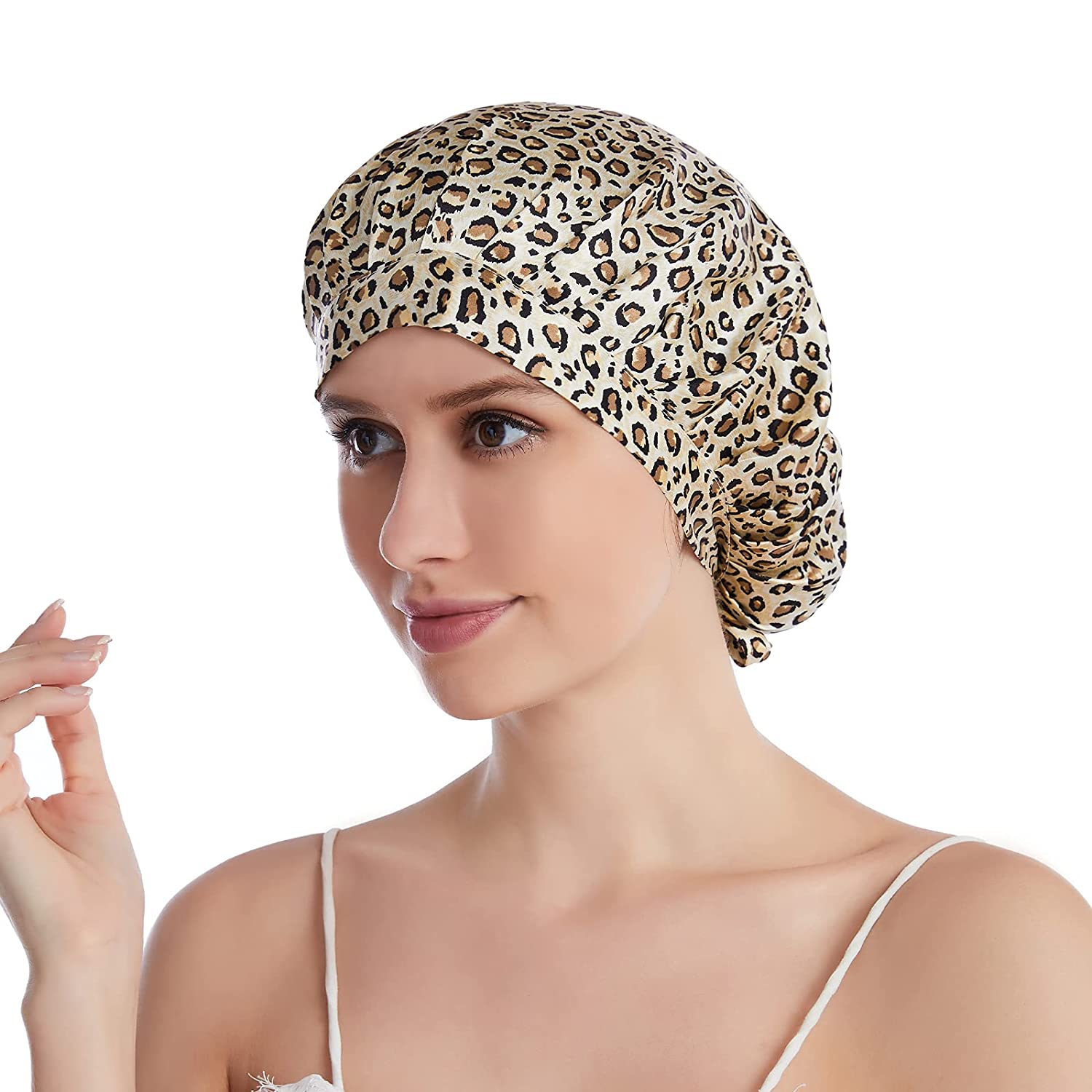 100% Mulberry Silk Sleep Cap, Double 