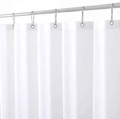 Premium Water-Resistant Shower Curtain Liner 72" x 72" with Rust-Resistant Gromm