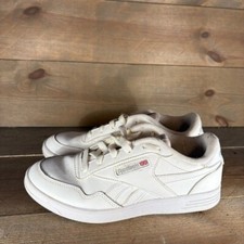 reebok club memt womens size 7 shoes white leather comfort walking sneakers