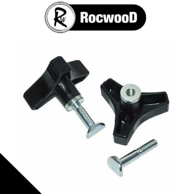 ROCWOOD Handle Bar Nuts And Bolts Screws 8mm Pair Fit Many Mountfield Champion Lawnmower