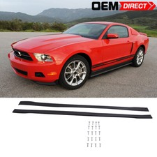 For 10-14 Ford Mustang Side Skirts Extensions Splitters - Pp For 10-14 Ford Mustang Side Skirts Extensions Splitters - Pp