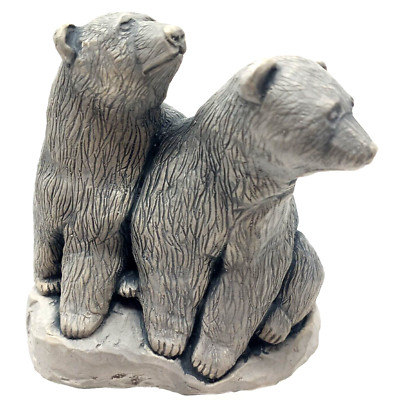 Glacial Ice Age Sculptures Alaska Polar Bears Figurine Handcrafted 4 