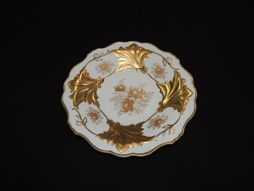 RARE 12.3/4" Echt Weimar White & Gold Plate Jutta 328 Germany NEW! - Picture 4 of 12