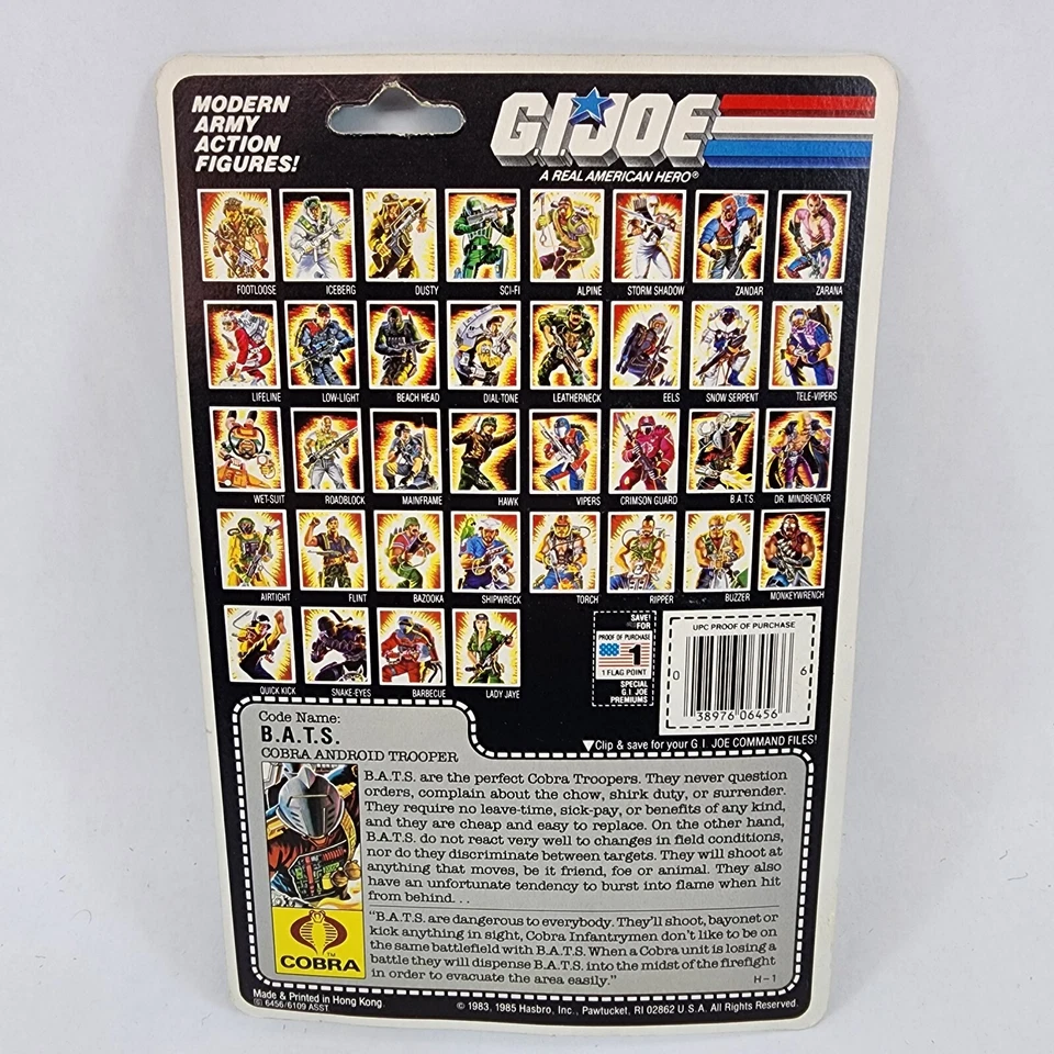 1986 BATS GI JOE MOC READ DESCRIPTION VINTAGE ACTION FIGURE HASBRO B.A.T.S ARAH - Image 2 of 4