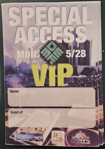 Detroit Electronic Music Festival 2001 Techno VIP Pass Movement Kevin Saunderson