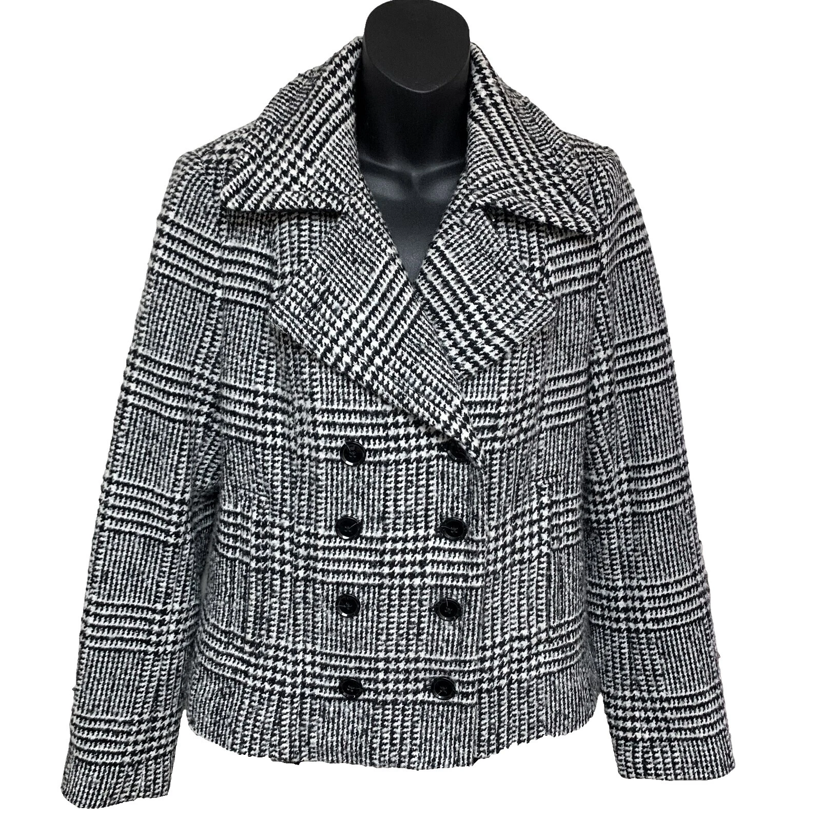 Banana Republic Plaid Pea Coat Coats, Jackets & Vests for Women