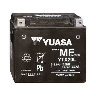 Yuasa YTX20L-BS / YTX20L 12V 18Ah Motorradbatterie