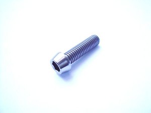 tête conique BTR avec tête basse 4mm M5 x 18mm Vis titane // Ti screw