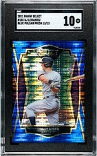 2021 Panini Select #155 DJ LeMahieu BLUE PULSAR PRIZM /13 SGC 10 GEM MINT