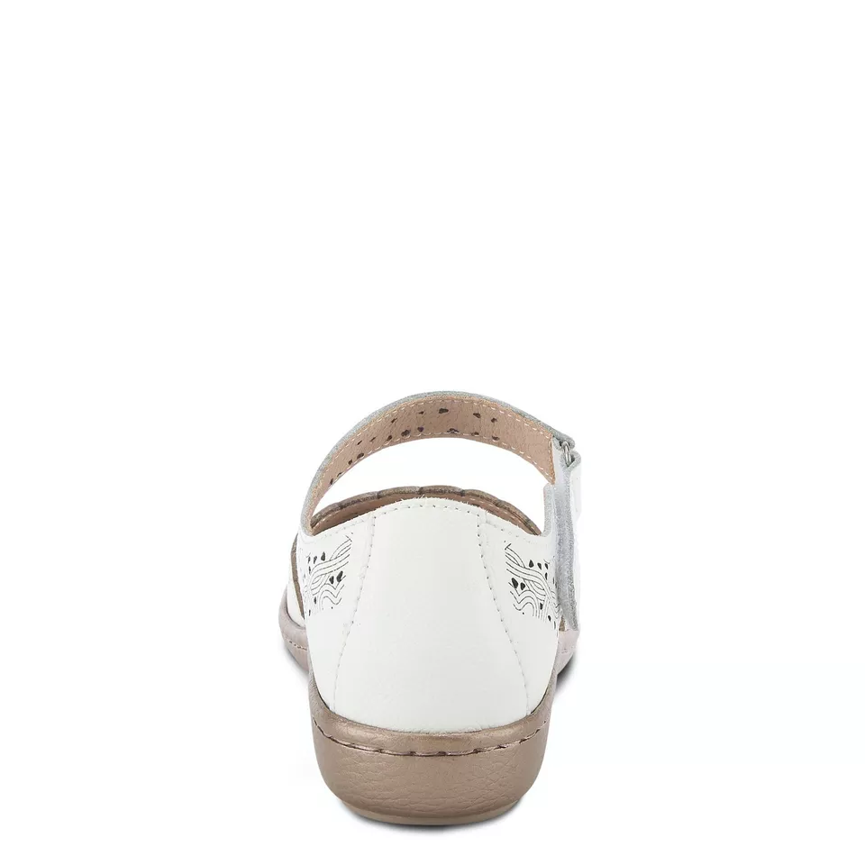 SPRING STEP SABRIYE белая кожа MARY JANE закрытый носок плоский США 8,5 ЕС 39 - Изображение 4 из 4