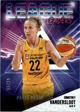 2019 Donruss WNBA League Leaders Press Proof Purple #3 Courtney Vandersloot /99