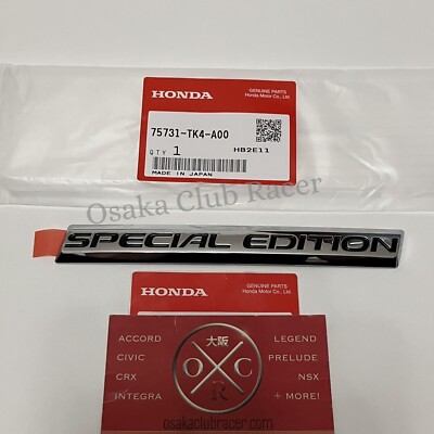 New OEM Honda Special Edition Emblem Badge Pilot Odyssey Ridgeline
