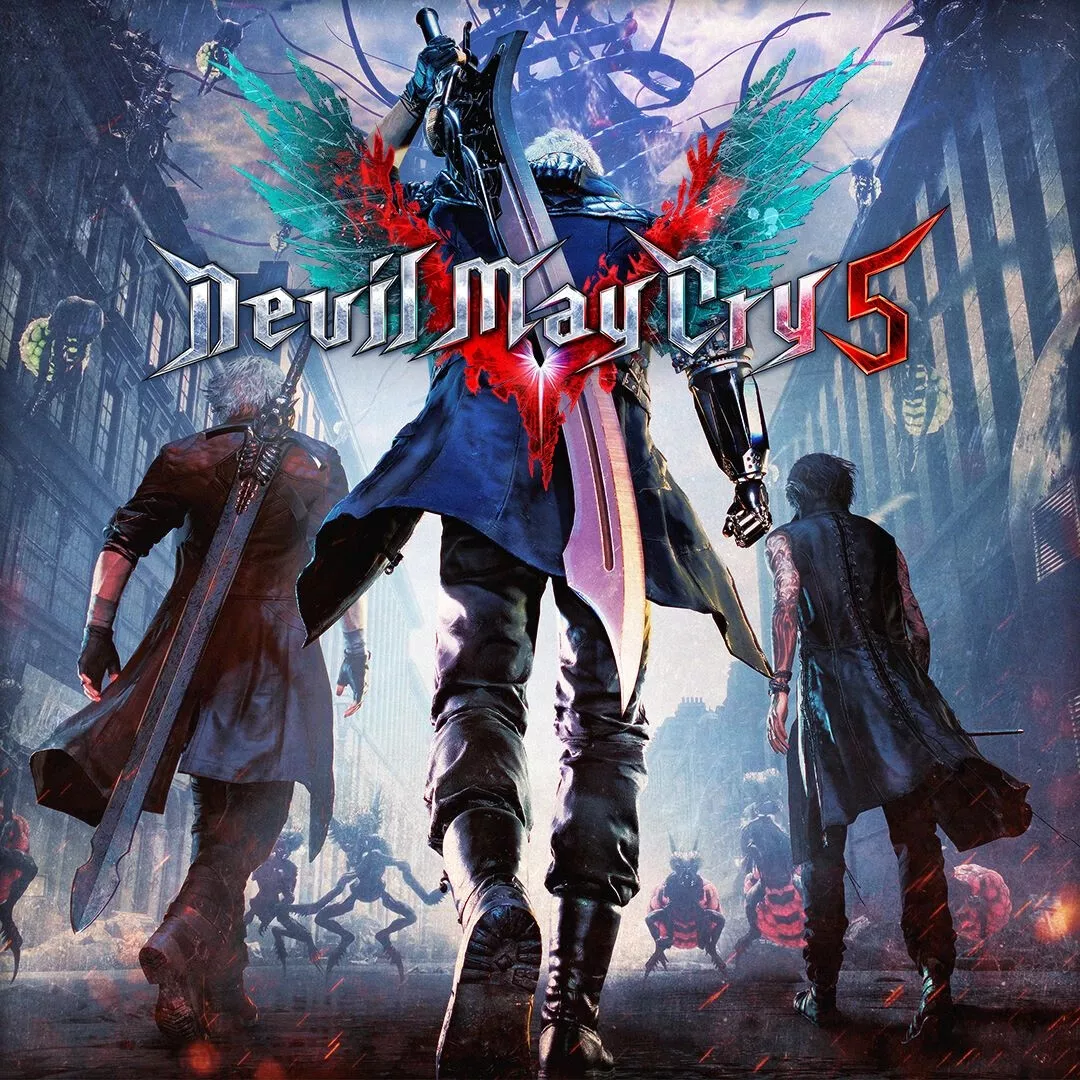 DMC 5 обложка. Devil May Cry 5 обложка. Devil May Cry 5 ps5. Devil May Cry 5 fandom.