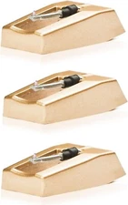 3 Pack eXuby Record Player Needle Replacement Diamond Tip for Turntables