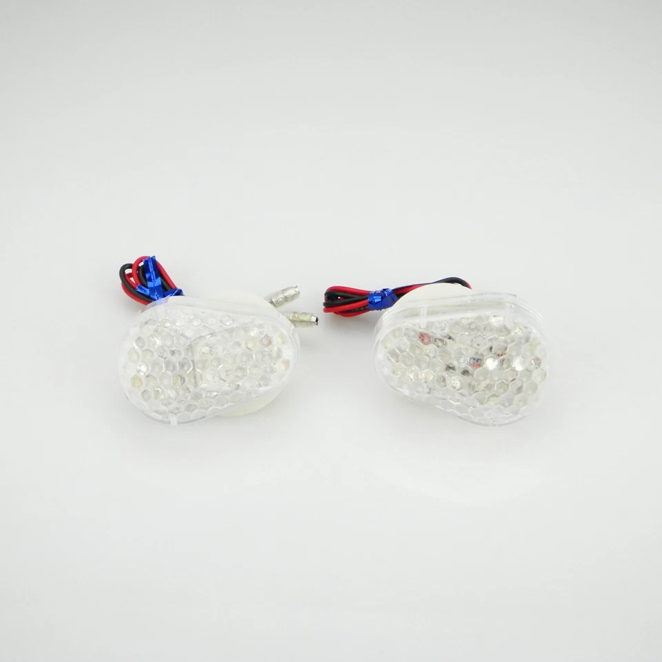 Motorcycle Turn Signals LED Lights for Kawasaki Ninja ZX-6R 1998-2013 Clear - Imagem 2 de 4