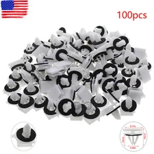 for Chevy 100pcs nylon white Rocker Panel Moulding fasteners Car Clips