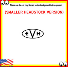 EVH Guitar Headstock Vinyl Cut Decal Sticker Logo For Guitar Restoration