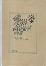 High School Yearbook Falmouth Maine ME Falmouth High School Crest 1942 Free Ship