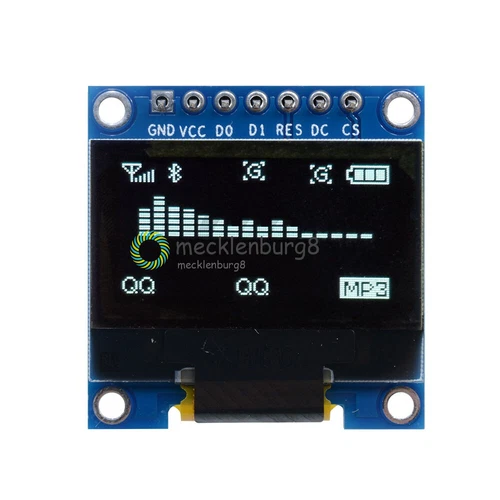 0.96" OLED Display I2C/IIC/TWI 128x64 Punkte SSD1306 Anzeige Weiß For Arduino