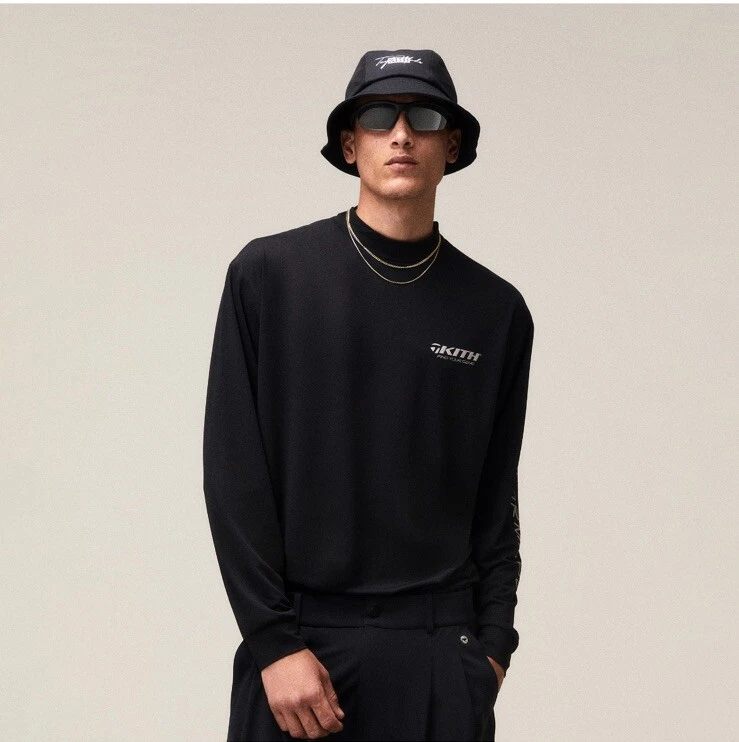 Kith X Taylormade Scratch Mock Neck Long Sleeve Black - Small - Image 2 of 4