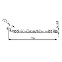 Bosch Bremsschlauch Bremsleitung Hinten FüR Opel Vectra C Caravan Signum