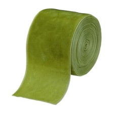 Velvet Ribbon Gift Wrapping 2 Inch x 3 Yard Grass Green Single Face Velvet