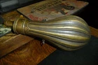 POWDER FLASK, BY AMERICAN FLASK & CAP CO. AMERICAN CIVIL WAR PERIOD EMBOSSED