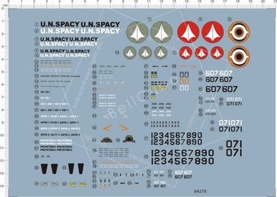 Super Detail Up 1/60 Scale VT-1 VE-1 Macross Model Kit Water Slide Decal 64276