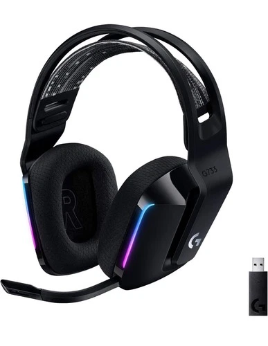 Logitech G733Lightspeed Wireless Gaming Headsetwith Damage Box Only .A10