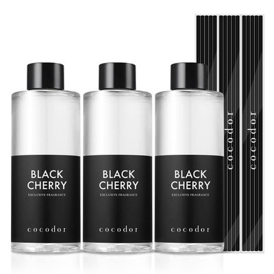 Cocod'or COCODOR Reed Diffuser Oil Refill/Black Cherry /6.7oz / 3 Pack/Aromat...