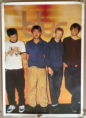 Blur vintage 1990s poster original Britpop Damon Albarn Gorillaz