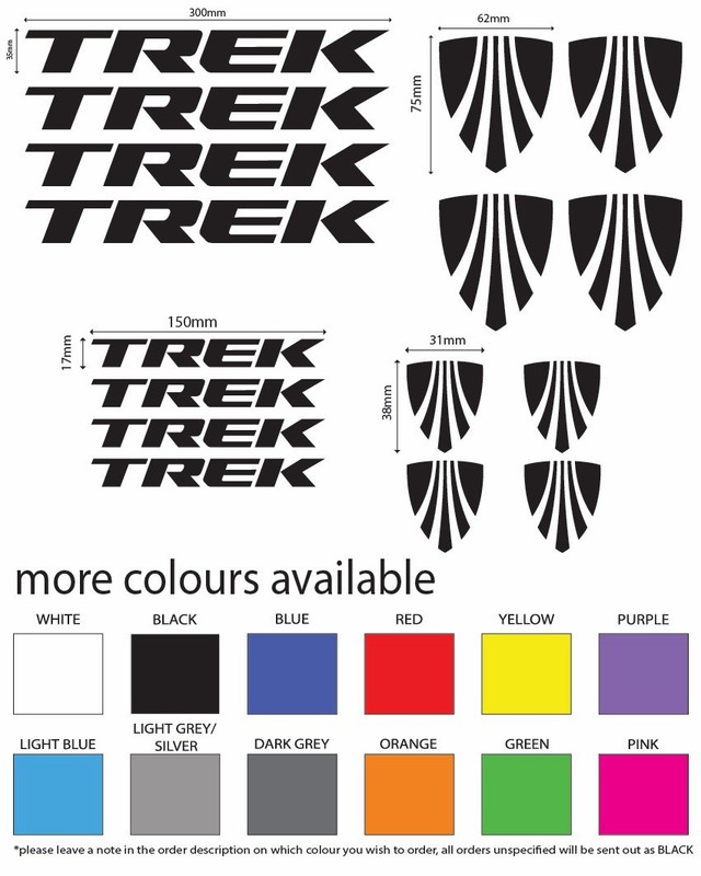 Trek Bicycle Stickers Bike Frame Decals Vinyl Graphic for MTB and Road Bike