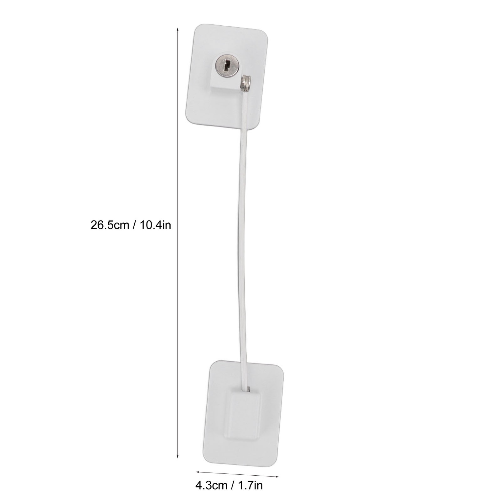 Refrigerator Lock White Childproof Freezer Lock Child Safety Cabinet Drawer Lock