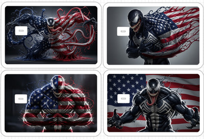 Venom United States Flag ATM Debit Credit Card Skin Sticker Comic USA Gift 