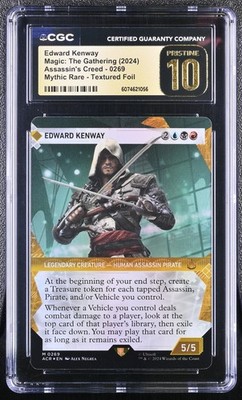 CGC PRISTINE 10 Edward Kenway Assassin's Creed #0269 Textured Foil Showcase  MTG | eBay