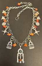Gates of paradise berber Tuareg pendants, vintage coins & zinders Rolo Necklace.
