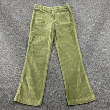 FREE PEOPLE High Time Velvet Kick Flare Pants Women's Size 2 Chive
