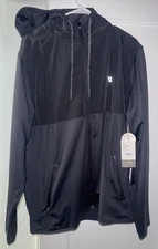 VUORI Sunday Element Jacket Men’s XL BLACK Full Zip Stretch Hooded #V215 BNWT!