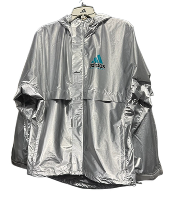 adidas シルバー ジャケット ASIA M adidas EQT Metallic Windbreaker Jacket Men's Running Sports Top