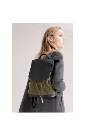 Rag & Bone Black and Olive Green Suede and Leather Backpack rag & bone Backpack Bags & Handbags for Women for sale | eBay main image 2