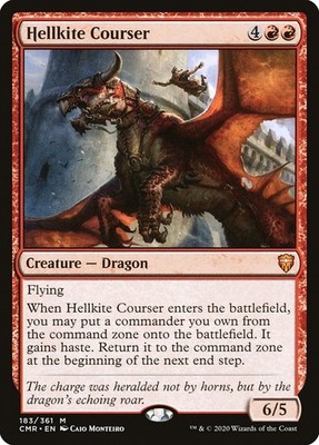 MTG Magic the Gathering Hellkite Courser (183/794) Commander Legends LP