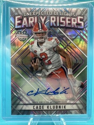 Cade Klubnik 2023 Bowman U Chrome Unexpected Delights Early Risers Auto #/99.