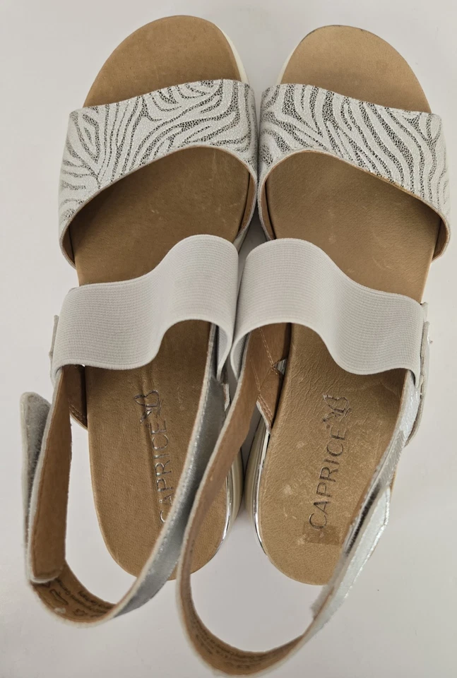Sandalias para mujer Caprice 9-28306-26-943, gris plata, talla EU 40, US 8,5 Foto 4 de 4
