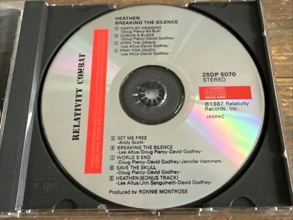 HEATHEN - Breaking the Silence (1987 Japan Import Ohne OBI) TESTAMENT / EXODUS - Bild 4 von 4