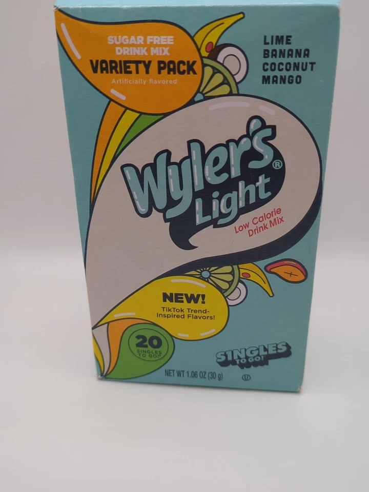 Wyler's Light Singles to Go Paquetes en polvo Bebida de agua Mezcla Variedad Paquete Lima... Foto 2 de 4