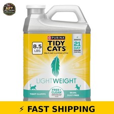 Tidy Cats LightWeight Clumping Cat Litter, Unscented, 8.5 lb Jug