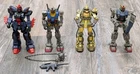 Gundam Mobile Suit Lot Of 4 - Gundam Action Figures 1999 + 2001 Vintage