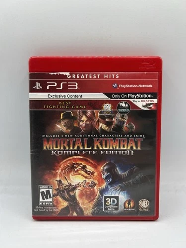 Mortal Kombat Komplete Edition PS3 PlayStation 3 Greatest Hits Game and Case